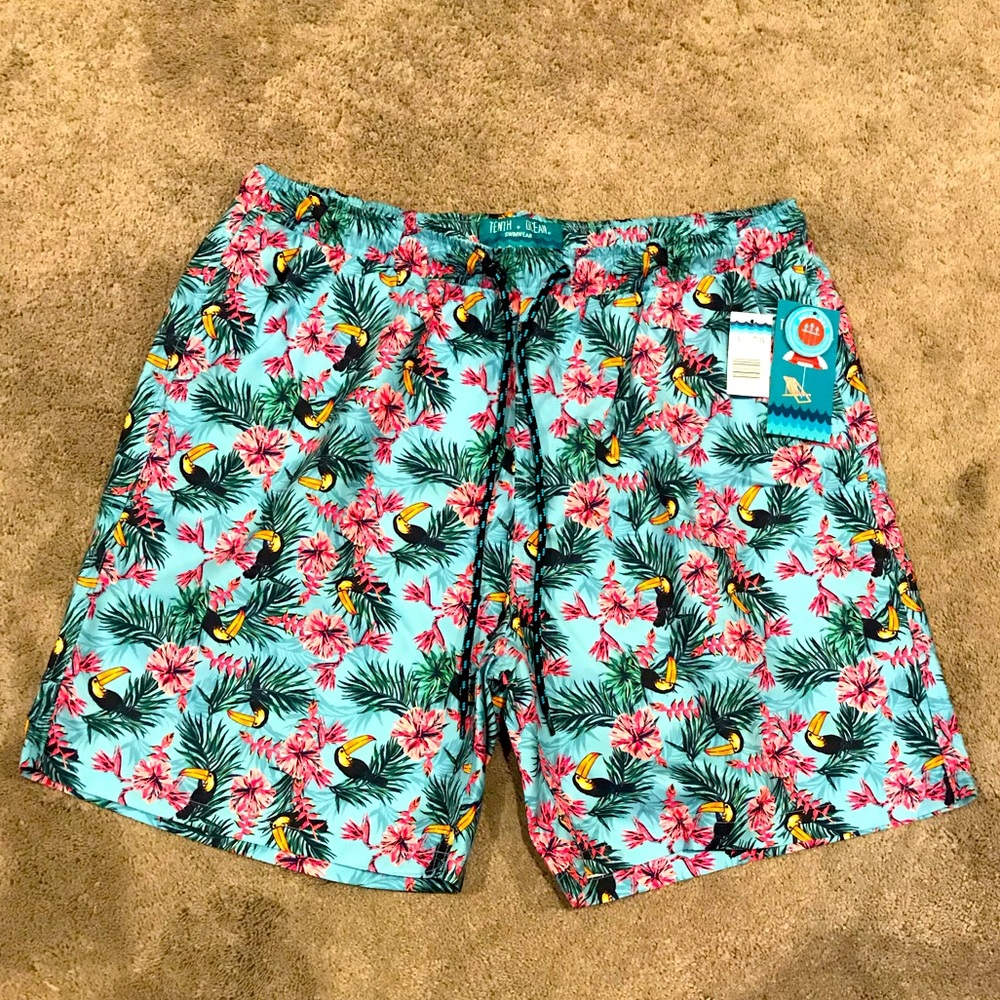 NWT Tenth and Ocean Swim Trunks